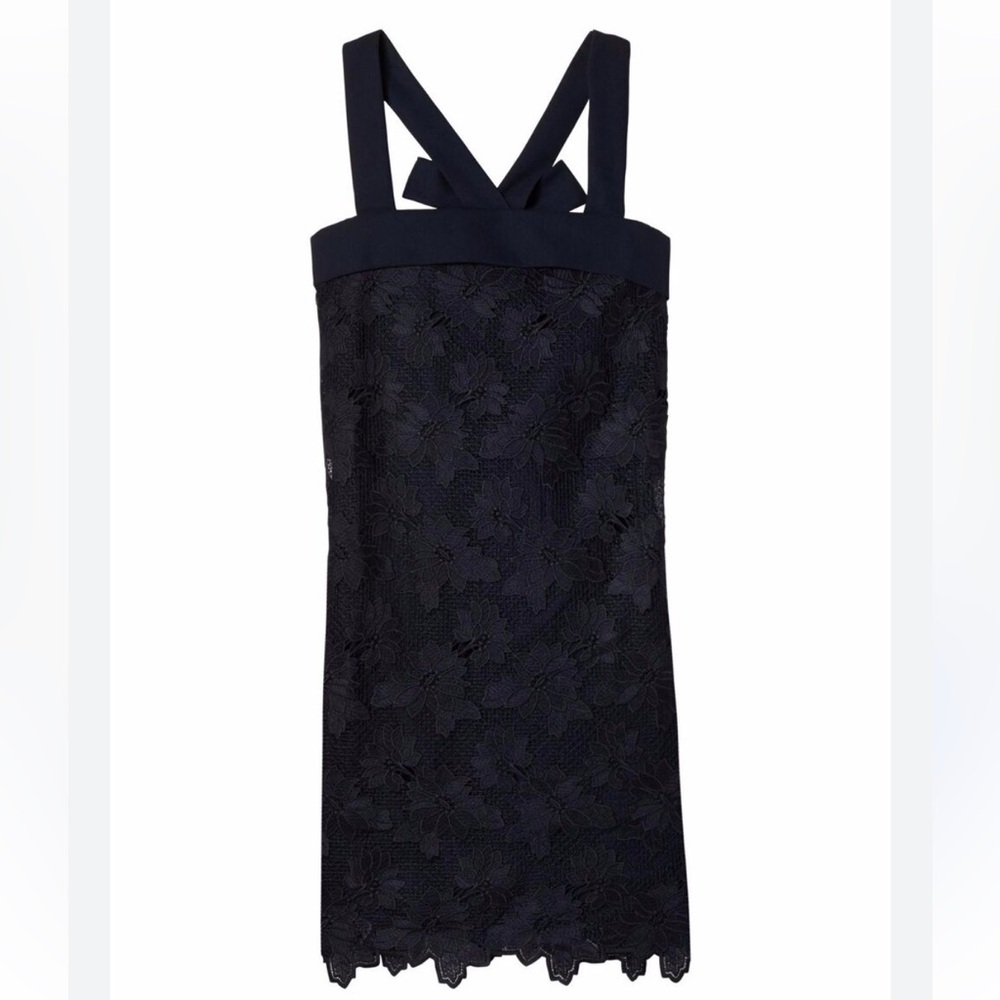 Banana Republic lace bow back shift dress
